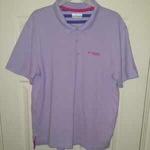 Columbia PFG Short Sleeve Polo Shirt Men's sz Large